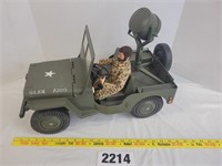 G.I. Joe 7000 Jeep Toy (Plastic) w/ figure