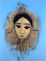 Anaktuvuk Pass mask by Charlene Killbear 10" long