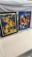 Pair of Mickey Mouse Pictures Disney Framed