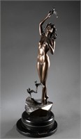 Dani Shirley Leyrer  "Enchante" bronze statue.