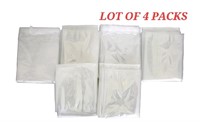 LOT OF 4 - OrganizeMe Transparent Compression Bags