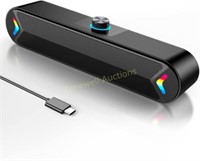 LENRUE Wired USB-C PC Sound-bar  10W Stereo