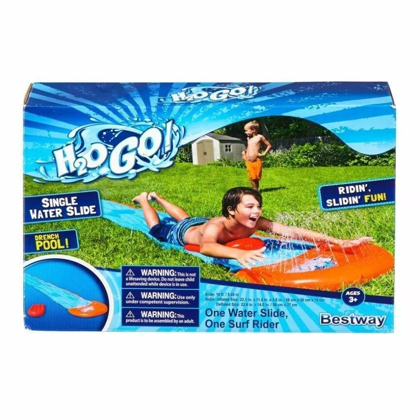 H2O Go! Single Water Slide 18 ft with Drench Pool