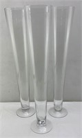 24in glass vases