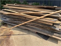 Pallet of Ruff Cut Lumber