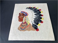 Hook Art of Native American Chief In Headdress