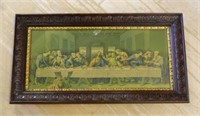 Oak Framed "The Last Supper" Religious Print.