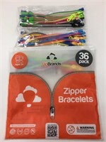 36 New UpBrands Zipper Bracelets