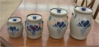 Rowe pottery canister set from 2004