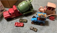 vintage toys dumptruck cars