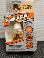 Clear Gorilla Glue. Appears new