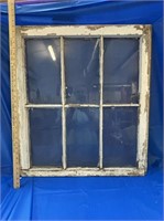 Vintage 6 Pane Farmhouse Window