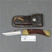 Schrade LB7 Folding Knife in Sheath