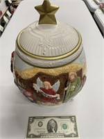 Christmas Manager Cookie Jar