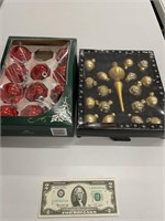 Christmas Ornaments - 2 Boxes