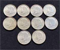 1964 90% Silver Kennedy Halves