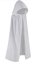 REGENBOOG KIDS WHITE SATIN CAPE WITH HOOD