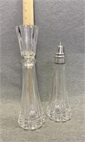 Crystal Talk Shaker And Lotion Bottle With Stopper