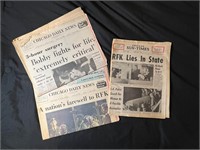 RFK Assassination Chicago Daily News