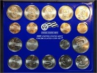 2009 Philadelphia 18-Coin Mint Set in Envelope