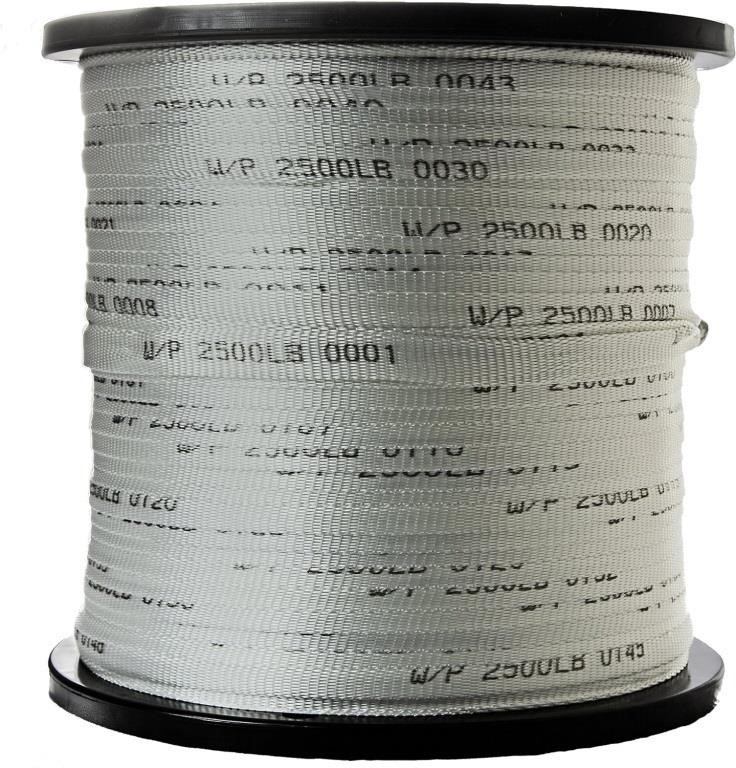 500 FT Reel  The Ribbon Factory USA 2500 Lb 3/4 Pu