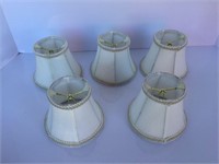 Lot of 5 Chandelier Shades Some Stains