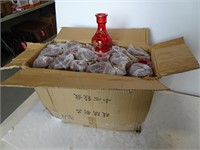 Case of 36 Hookah Vases - Red