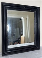 Antique Rectangular Mirror w/ Black Wooden
