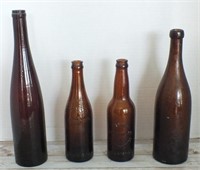 OCONTO BREWING CO & OTHER VINTAGE GLASS BOTTLES