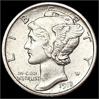 1918 Mercury Dime CHOICE BU