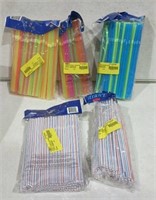 Assorted straws lot