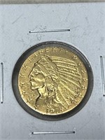 1915 US 5 Dollar Indian Head Gold Coin