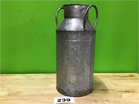 Galvanized Metal Milk Can