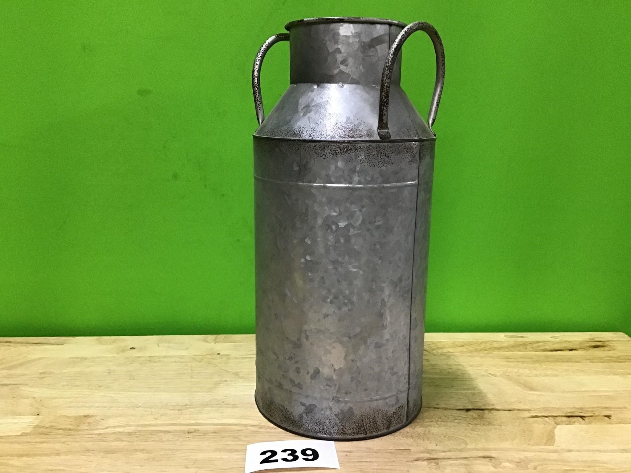 Galvanized Metal Milk Can