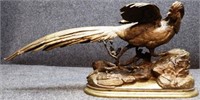 Signed Jules Moigniez Bronze Pheasant Statue
