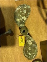 17" brass propeller (damaged)