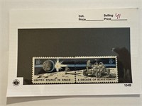 2PC 8C US IN SPACE STAMPS