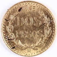 1945 Gold Dos Pesos