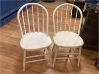 2 Wooden Chairs