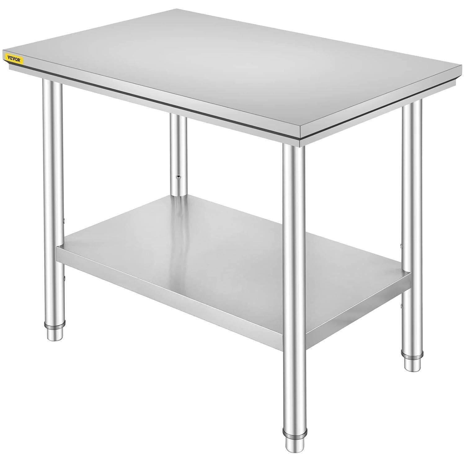 Vevor Stainless Steel Commercial Prep Table