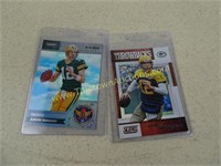 Lot of 2 Aaron Rodgers Refactor Cards