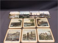 10- PIMPERNEL COASTERS.  MADE IN ENGLAND.