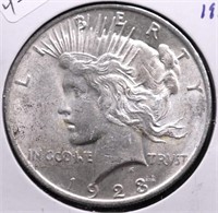 1923 PEACE DOLLAR AU