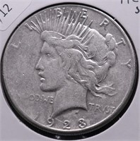 1923 S PEACE DOLLAR VF