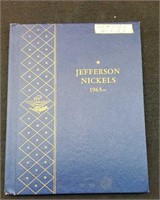 1965 Jefferson Nickel Album w/ 21 AU Nickels