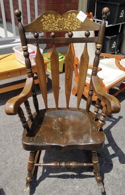 Heavy Wooden Rocking Chair