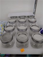 12 Cnt Canning Jars w/ Labels