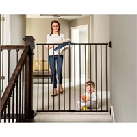 Regalo Black Extra Tall Stairway Gate, 2" L X 40.5