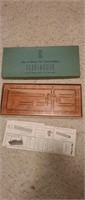 Vintage Once-A-Round Two Track cribbage score