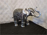 Vintage Ornate Silver Elephant
